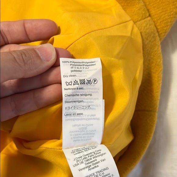 J. Crew Yellow Wool Coat - Picture 6 of 6